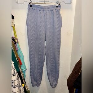 Mia & Tess Periwinkle Blue Sweater Joggers with Pockets